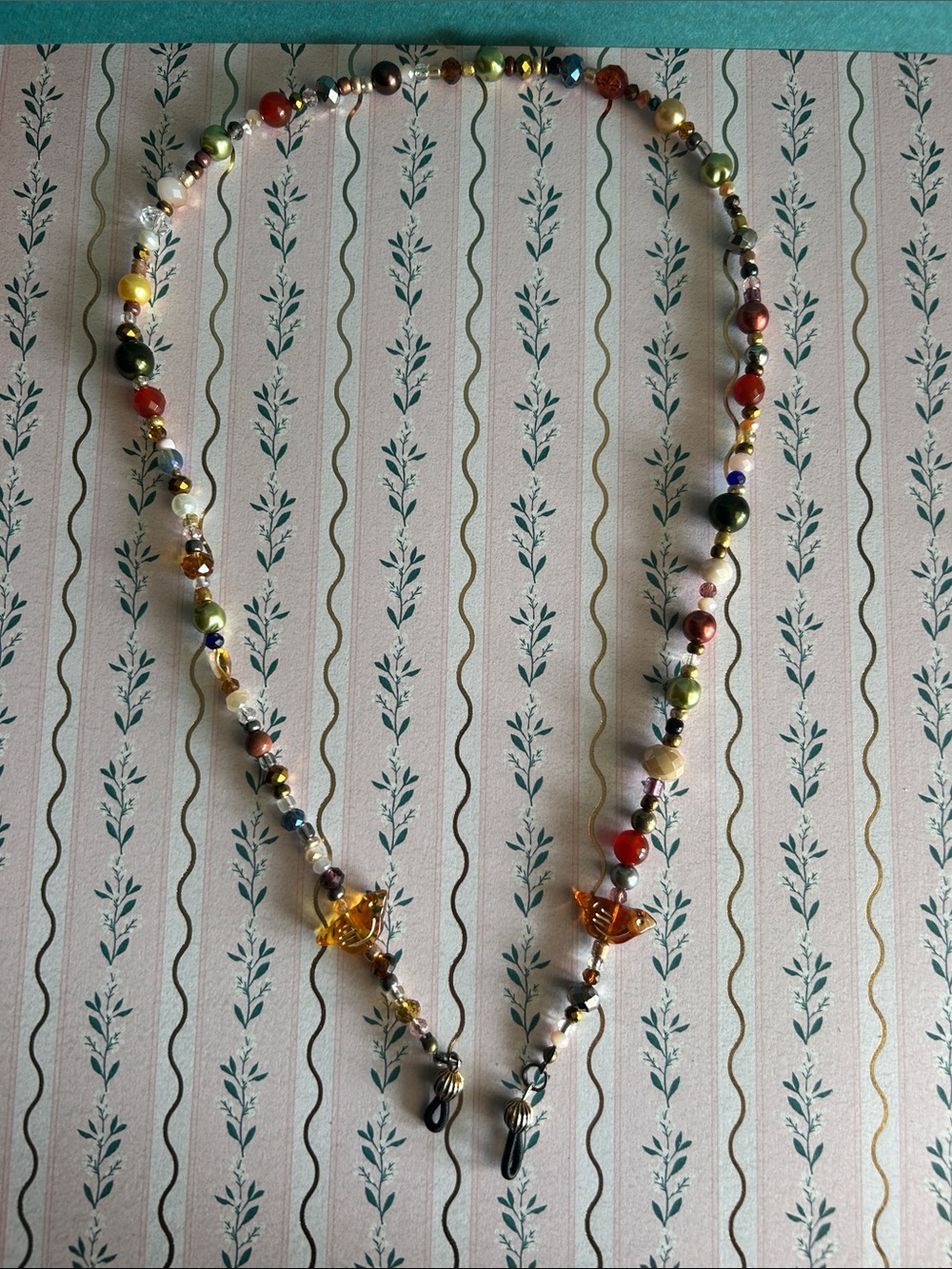 Multicolor Beaded Glass Necklace - Women Jewelry